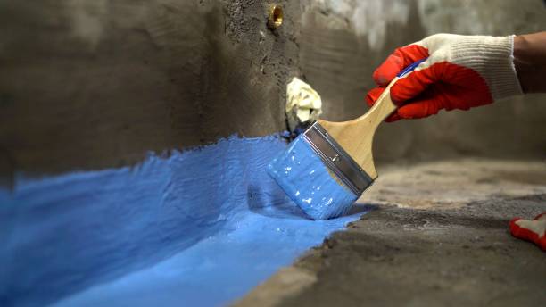 Commercial Exterior Waterproofing project at a McClure, OH business property by SJ Waterproofing Pros